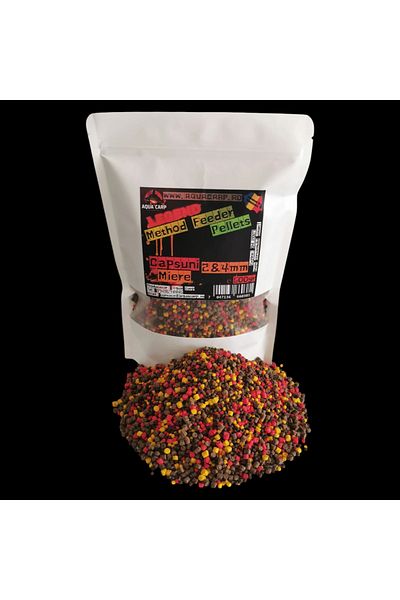 Aqua Pelete AquaCarp Legend Method Feeder 2&4mm Capsuni & Miere 500gr