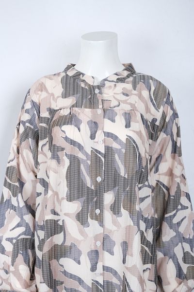MUSTÜN Judge Collar Woven Shirt