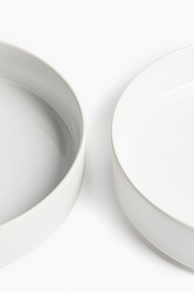 H&M 2’li Çukur Stoneware Tabak