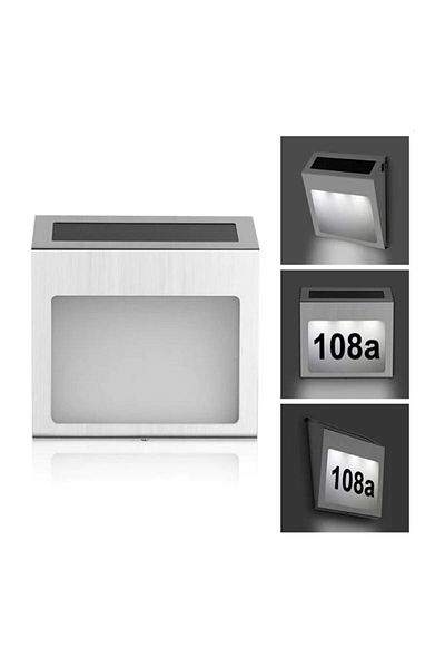 OEM Numar De Casa Sau Poarta Cu Incarcare Solara, LED exterior cu numar casa