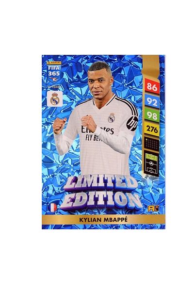 Panini بطاقة لاعب كرة القدم FIFA 365 Adrenalyn XL 2025 ذات الإصدار المحدود Kylian Mbappe