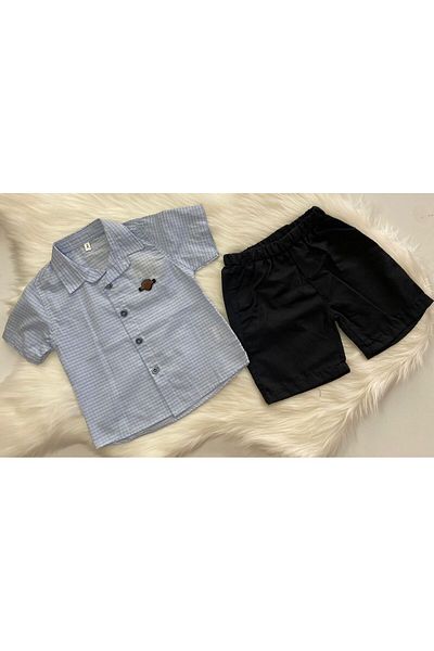 BİGÜMEX Boy's Double Suit with Shorts and Shirt