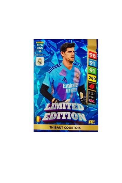 Panini Fifa 365 Adrenalyn XL 2025 Limited Edition Thibaut Courtois Footballer Card