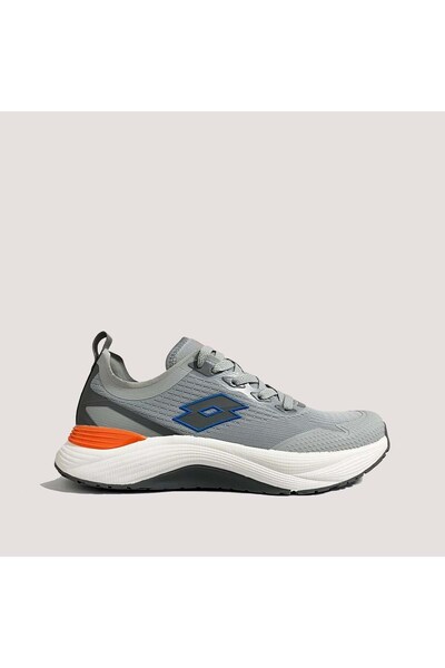 Lotto Daily Comfortable Lace-Up Walking Shoes Water Resistant Grey-Orange