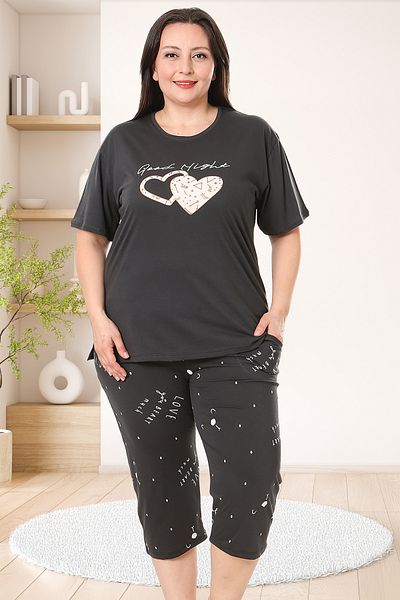 Bella Linda Plus Size Cotton Bermuda Women's Pajamas Set