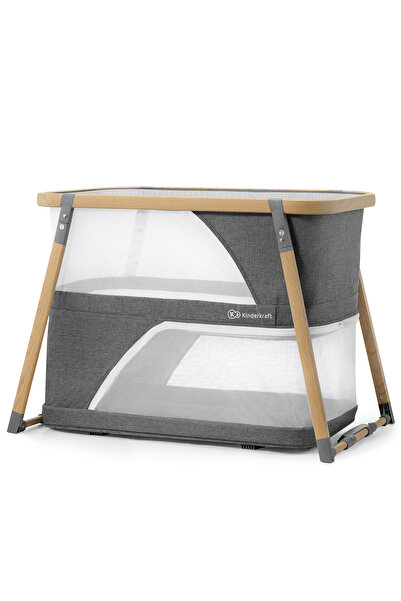 Evelise KINDERKRAFT SOFI ΠΑΙΔΙΚΟ ΚΡΕΒΑΤΙ ΤΑΞΙΔΙΟΥ, 4 ΣΕ 1, ΓΚΡΙ