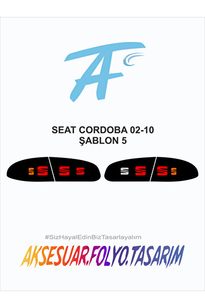 aksesuar folyo tasarım سيات قرطبة 2002-2010 ستوب فويل