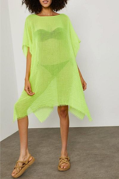 MARBERRY Pistachio Green Women's Pareo Beach Dress
