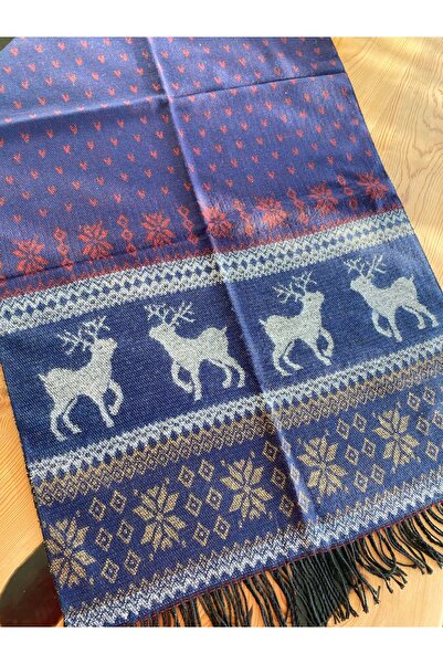 Bohemian Christmas Themed Knitwear Scarf Shawl