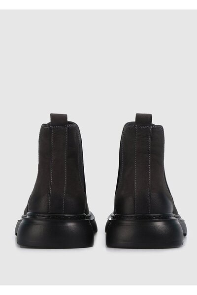 Provoq Antrasit Deri Erkek Bot