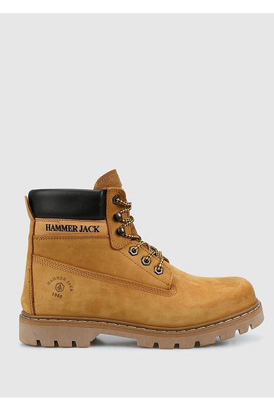 Hammer Jack Κίτρινες δερμάτινες ανδρικές μπότες