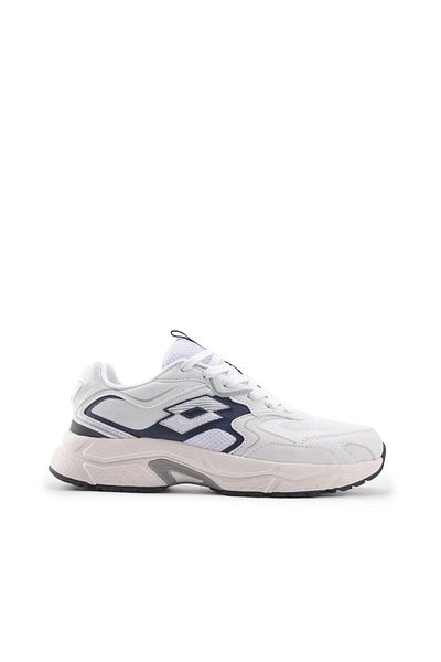 Lotto Casual Lace-Up Running Shoes Men's Sneaker White-Navy Blue