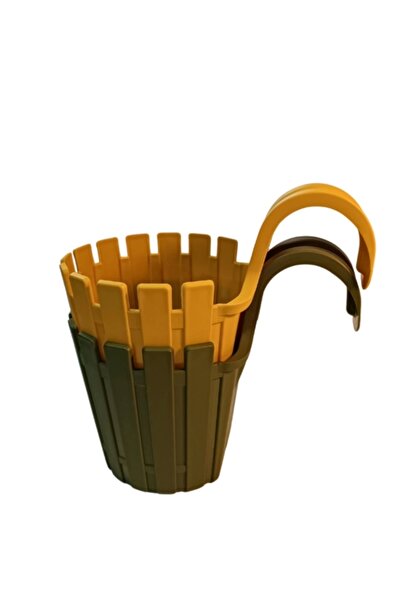 ÇAYLAR AVM Akasya Balkon Saksı İkili Kolay Askı  1,5 Lt