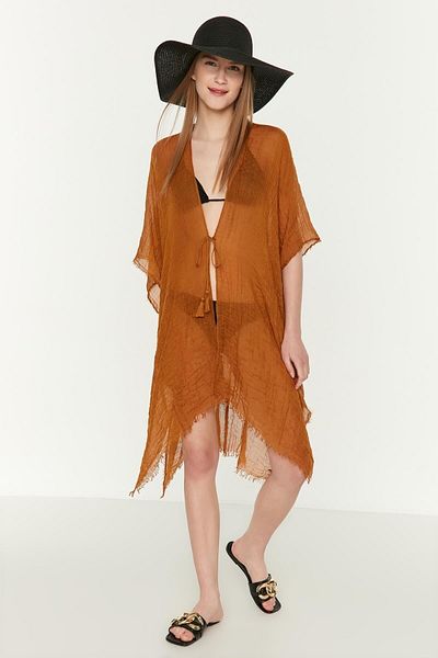 MARBERRY Mustard Women's Pareo Beach Dress
