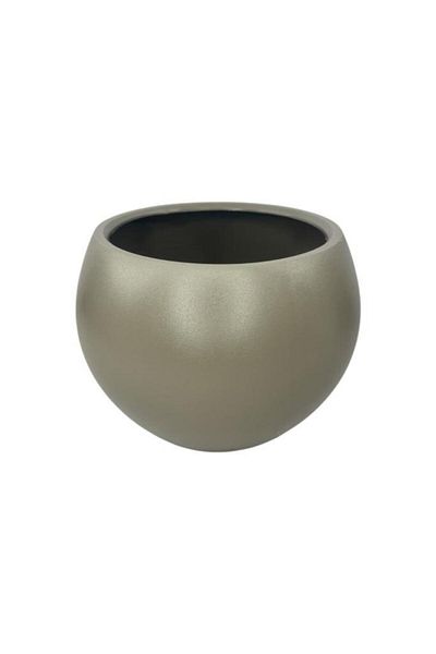 Nettenevime Sphere Round Ball Vase Decorative Flower Pot Mokka 25*20cm