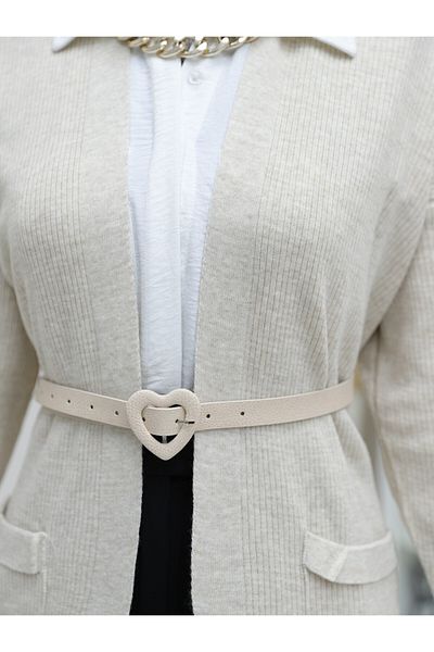 HİJABAYA Long Knitwear Cardigan with Pockets and Slits