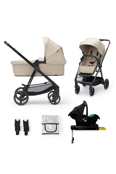 Kinderkraft Newly Stroller, 4 In 1, Sand Beige