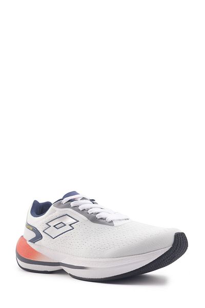 Lotto Lace-Up Casual Running Shoes White Orange