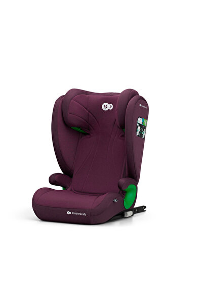 Kinderkraft SCAUN AUTO JUNIOR FIX2, I-SIZE 100-150 CM, CHERRY RED