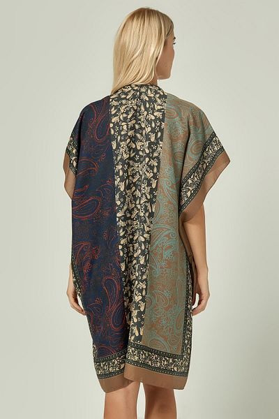 MARBERRY Mink Patterned Women's Kimono Beach Dress