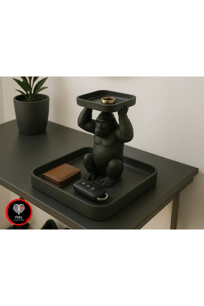 FEEL Goril Temalı Anahtar & Aksesuar Düzenleyici Tepsi