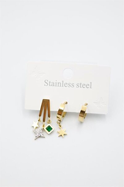 teknoparkx Polar Star Multiple Earrings - Gold