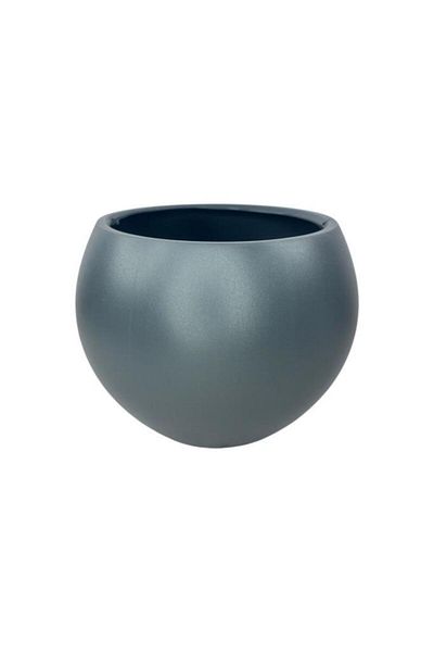 Nettenevime Sphere Round Ball Vase Decorative Flower Pot Anthracite 25*20cm