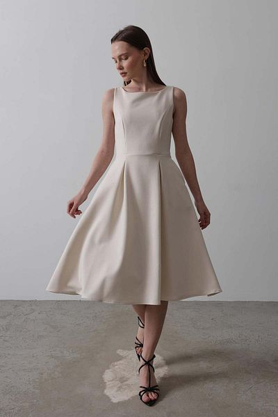 Melike Bakar Boutique Sleeveless Midi Dress with Pocket Detail