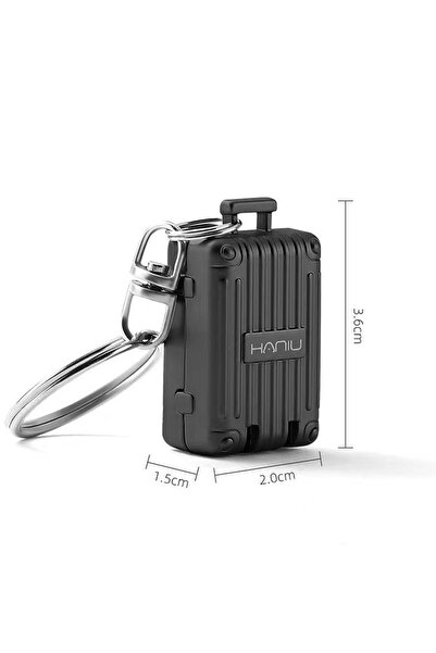Choice L Black Exquisite Luggage Keychain Foldable Nail Cutter Stainless Stee...