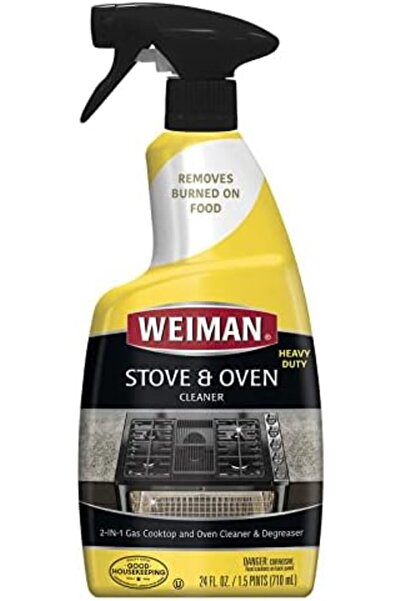 Weiman Oven & Grill Cleaner - 24 Ounce - Broiler & Drip Pans, Oven & Ceramic Grill Interiors, & BBQ