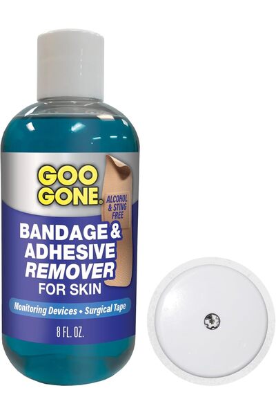 Goo Gone مزيل لاصق الضمادات للجلد - 8 أونصة - طريقة آمنة لإزالة الشريط الرياض...