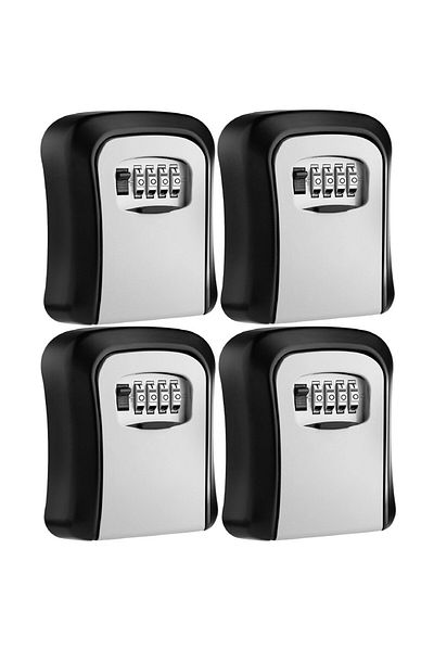 Echo Soul Set of 4 Echo Soul® combination key boxes, for wall mounting, 115 X 95 X 40 mm