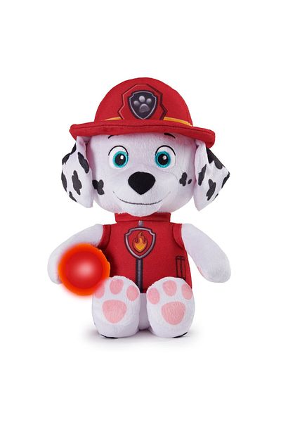 Spin Masters Paw Patrol Plus Snuggle Up Marshall With Light Up Tummy