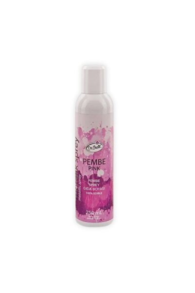 Dr. Gusto Pembe Gıda Sprey Boya 250 ml – Pasta, Çikolata ve Tatlı Dekorasyonu...
