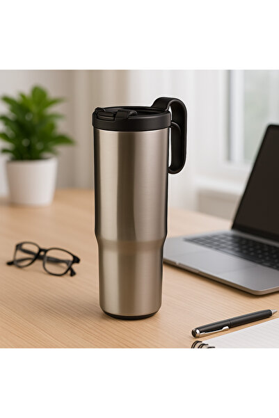 Botella Insulated Water Bottle Explorer - Leakproof Stainless Steel, Outdoor Travel 900ml, Metallic Gunblack