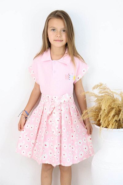falcomini Girl's Summer Skirt T-Shirt, 2Nd Set 2/6 Years Old