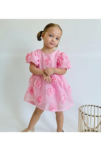 2kids2mom YERDA Kız Çocuk Elbisesi-Pembe