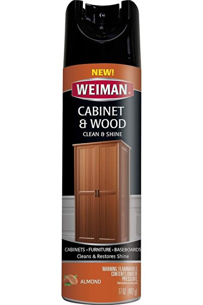 Weiman ملمع الخزائن والأثاث - 17 أونصة - بخاخ حماية نظيف، ملمع شمعي لطاولاتك ...