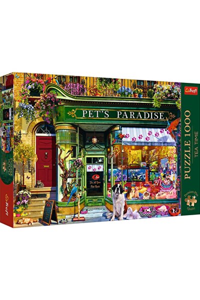 Evelise PUZZLE TREFL 1000 PREMIUM PLUS TEA TIME PARADISUL ANIMALELOR