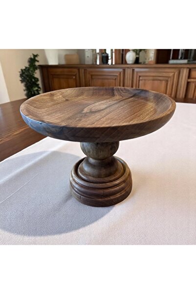 zagorwood Gerçek ceviz ağacı sunum, Doğal Ahşap Pasta Kek Standı , Ahşap Ayak...