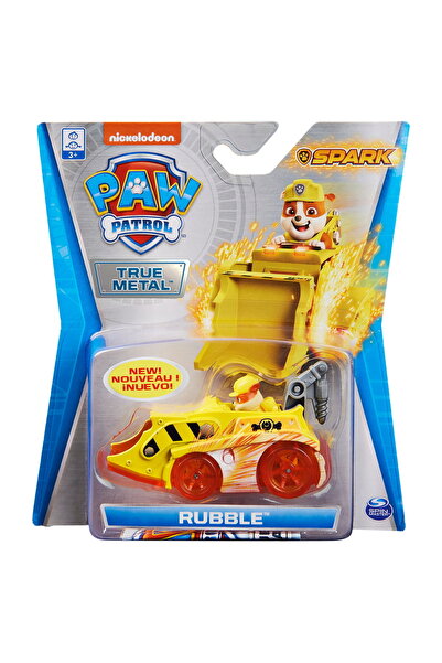 PATRULA CATELUSILOR PAW PATROL MODEL METALIC SPARK RUBBLE