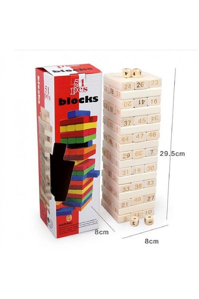 Other Jenga Wooden Tower Game 54 Blocks