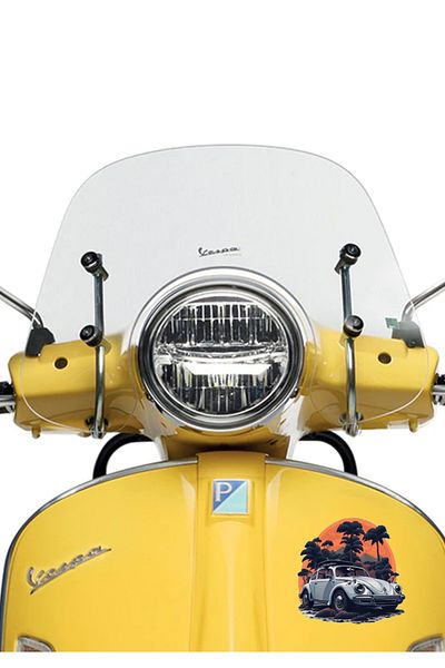 MegaSticker Autocolant retro clasic vosvos Auto, Motocicletă, Cască, Laptop, Autocolant pentru geam 13x13 Cm