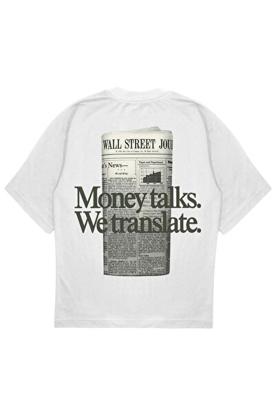 SVART WEAR WALL STREET tricou supradimensionat Tricou bani vorbesc noi le traducem