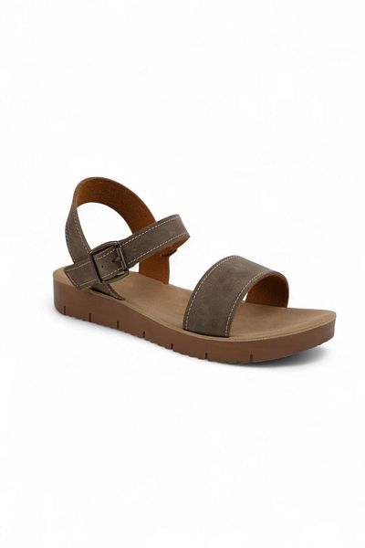 Qramed Orthopedix Single Strap Comfortable Women's Sandals Qr25201 Mink