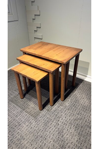 LERA HOMES Zigon sehpa, ahşap sehpa, bohem sehpa, ceviz sehpası, servis sehpa...