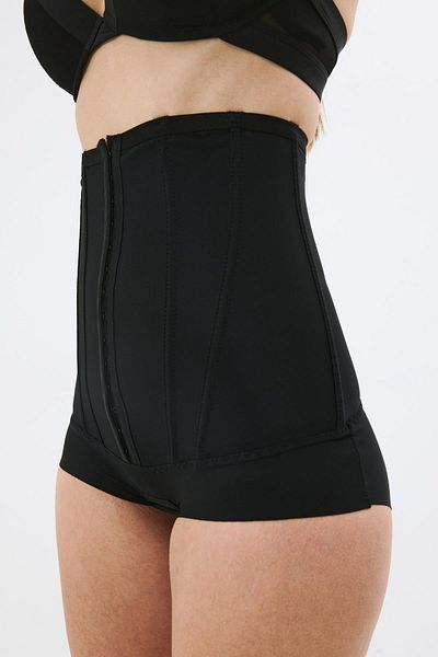 C&City C12824 Underwire High Waist Slip Corset Black
