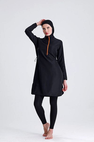 medipek Water Repellent Parachute Full Covered Double Bonnet Hijab Swimsuit Set of 4