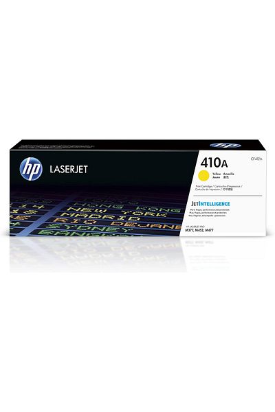 HP Original Yellow LaserJet Toner Cartridge 410A (CF412A) for HP Printers