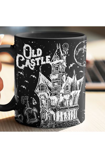 MECKSA Enchanted Elixir – Harry Potter Old Castle Black Mug 11oz